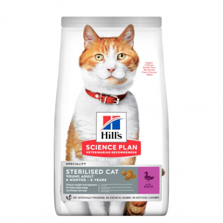 Hill's science plan adult sterilised cat anatra 1,5 kg