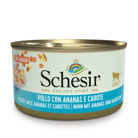 SCHESIR CAT POLLO CON ANANAS E CAROTE 85 GR.