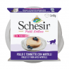 SCHESIR CAT IN MOUSSE POLLO E TONNETTO CON MIRTILLI 2*40 GR.