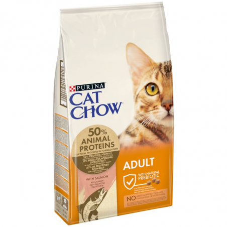 PURINA CAT CHOW AD.SALMONE 10 KG.