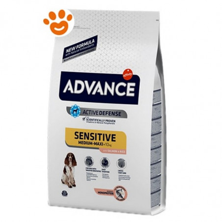 Advance Sensitive Dog Adult Medium/Maxi con Salmone e Riso - 12Kg
