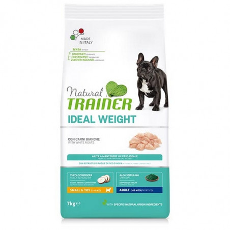 Trainer Natural Dog Small&Toy Adult Ideal Weight Care con Carni Bianche - 7Kg