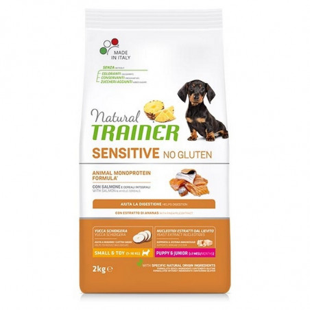 Trainer Natural Sensitive Dog Small&Toy/Puppy&Junior con Salmone e cereali - 2Kg