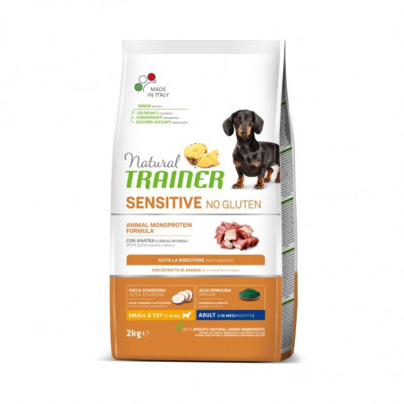 Trainer Natural Sensitive No Gluten Adult Dog Small&Toy con Anatra - 2Kg
