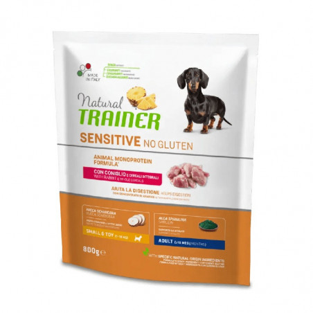 NATURAL TRAIN.SENSITIVE DOG CONIGLIO 800 GR