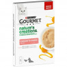 PURINA GOURMET NATURE'S CREATIONS GATTO EXQUISITE PUREE SNACK CON SALMONE E CAROTE 5 SNACK DA 10 GR