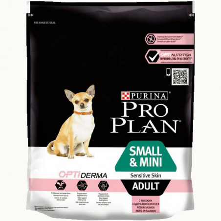 Purina Pro Plan Small&Mini Adult Sensitive Skin Optiderma con Salmone - 700gr