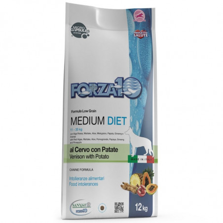 Forza10 - Medium Diet Cane al Cervo con Patate - 12Kg