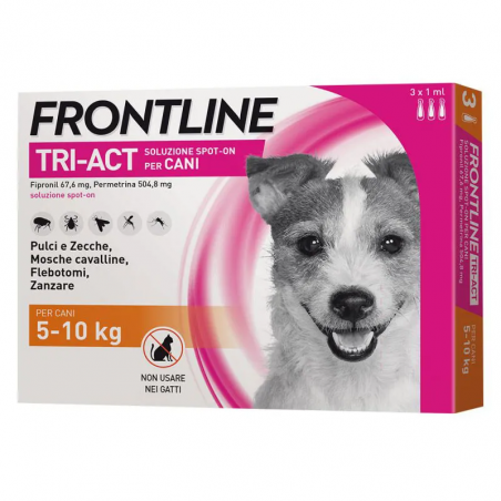 FRONTLINE TRI-ACT SOLUZIONE SPOT-ON X CANI DA 5-10 KG 3 FIALE