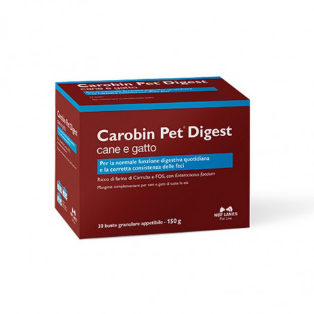 NBF Lanes - Carobin Pet Digest - 30 bustine di granulare appetibile