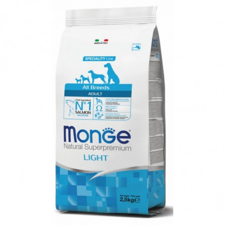 Monge All Breeds Adult Light Salmone & riso 2,5 KG