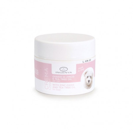 crema all'ossido di zinco e tea tree oil per cani