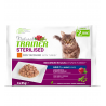 Trainer Natural Cat Flowpack Sterilised con Tacchino - 4x85gr