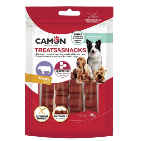 Camon Snack barretta porzionabile per Cani gusto Manzo da 100 gr