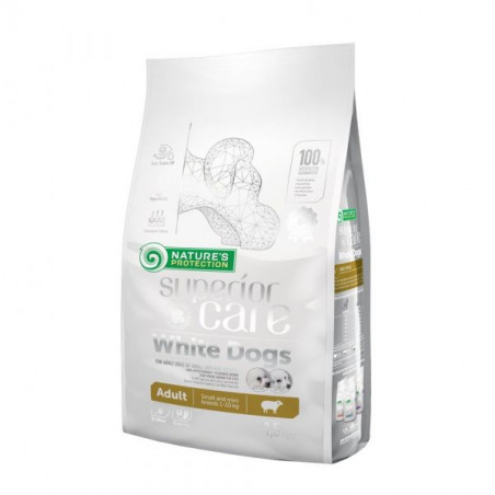 Nature's Protection - Superior Care - WHITE DOGS Adult Small & Mini con AGNELLO 1,5 Kg