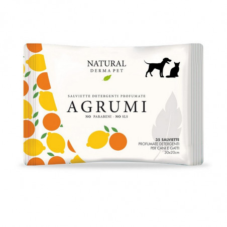 Natural Derma Pet - Salviette Agrumi - 35 salviette