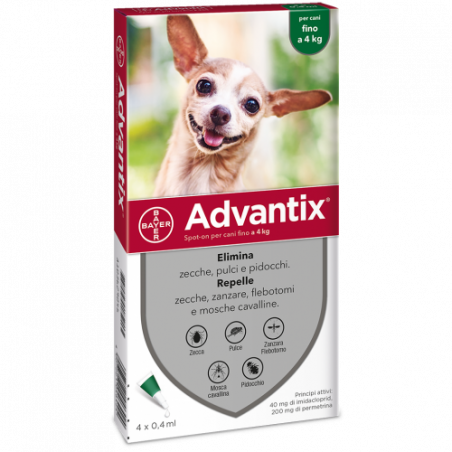 ADVANTIX FINO A 4 KG 4X0,4ML