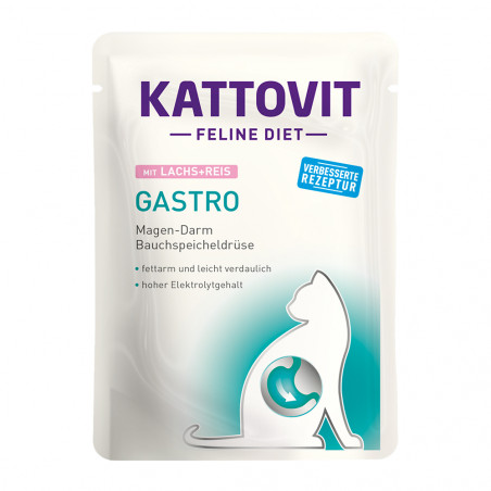 Kattovit Gastro Salmone E Riso 85 GR