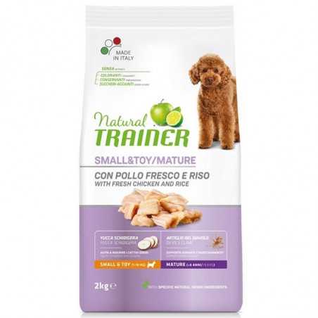 Trainer Natural Dog Small&Toy Mature con Pollo e Riso - 2Kg