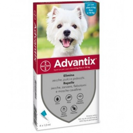 ADVANTIX SPOT-ON CANI OLTRE 4 KG FINO A 10 KG 6X1,0ML