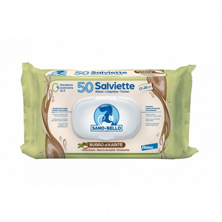 SALVIETTE BURRO DI KARITE' 50 PZ