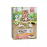 STUZZY CAT SFILACCETTI KITTEN POLLO E PROSCIUTTO 12X85 GR