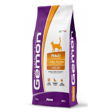 GEMON CAT ADULT POLLO E TACCHINO 7 KG