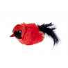 UCCELLINO CIP-CIP ROSSO C/PIUME 8CM