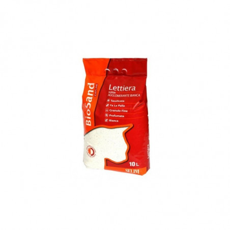 Selim - Lettiera Biosand super agglomerante bianca - 10L