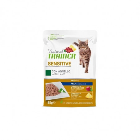 Natural Trainer Sensitive Bocconcini con Agnello g 85 per Gatto