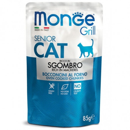 Monge Cat grill buste senior sgombro 85 gr