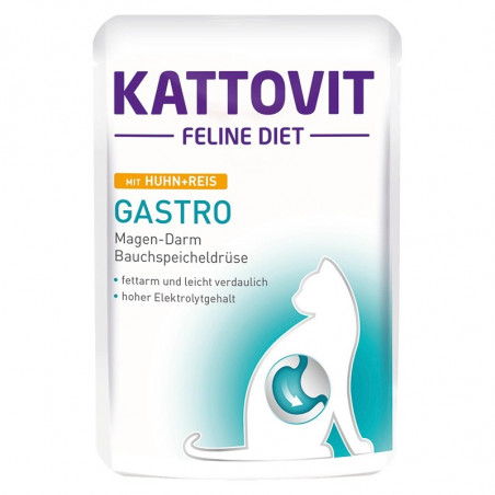 KATTOVIT Feline Diet Gastro Pollo con riso 85g (bustina)