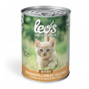 Leo's Cat Kitten Bocconi con Pollo e Tacchino 415 gr.