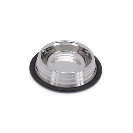 IMAC Ciotola in acciaio antiribaltamento con finitura Silver 1,7L