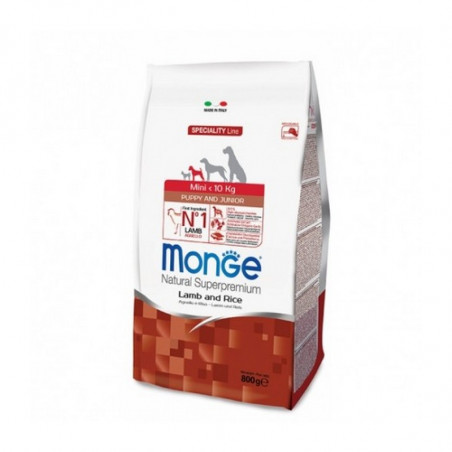 Monge Mini Puppy and Junior Agnello e Riso 800 gr.