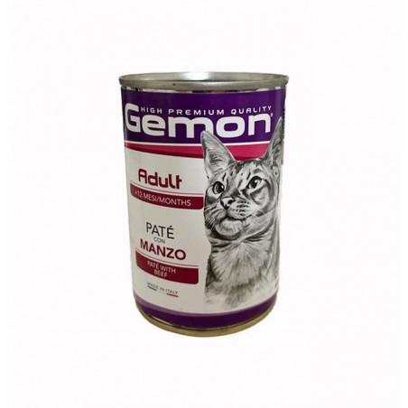 Monge gatto gemon adult pate' al manzo da 400 gr in lattina