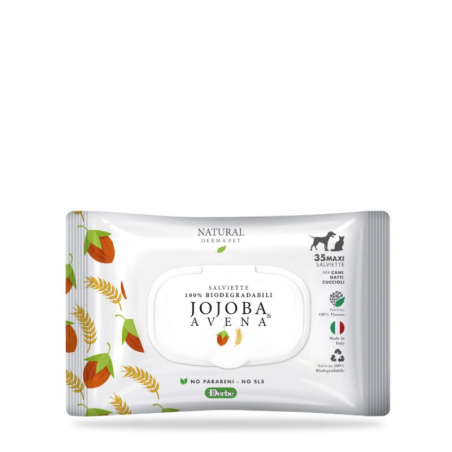 NATURAL DERMA PET - SALVIETTE JOJOBA E AVENA
