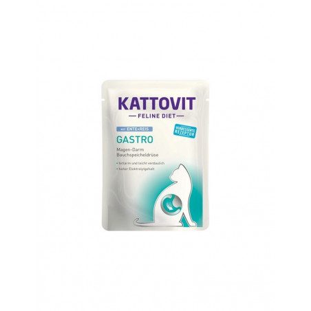 KATTOVIT DIET CAT BUSTA GASTRO ANATRA E RISO 85GR