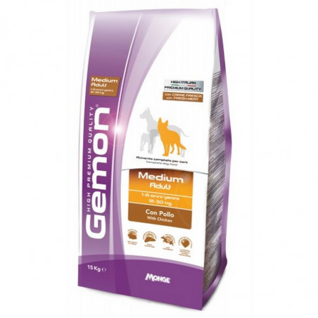 GEMON Medium adult con pollo 15 KG