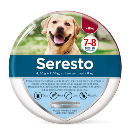 Seresto Collare Cani 4,50 + 2,03g Superiori a 8 Kg