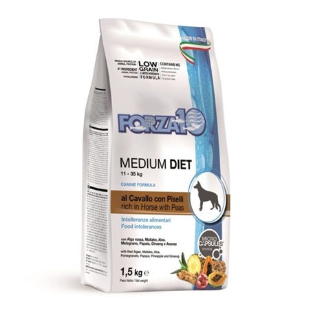 FORZA 10 MEDIUM DIET CAVALLO CON PISELLI 1,5 KG.