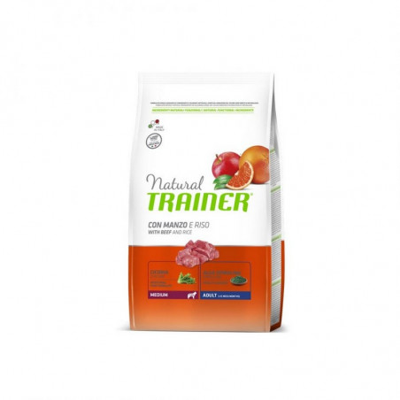 Trainer Natural Dog Medium con Manzo e Riso - 3Kg