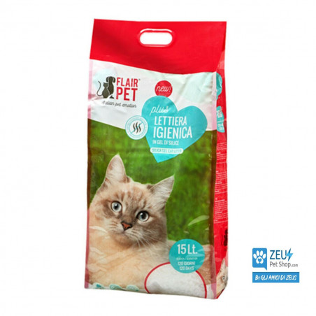 LETTIERA IGIENICA PLUS GEL DI SILICE 15 LT Neutralizza odori massima assorbenza