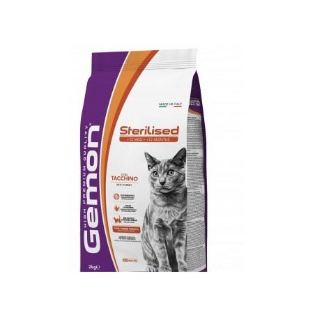 GEMON CAT STERILISED TACCHINO 2 KG