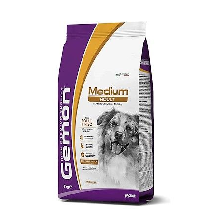 GEMON ADULT CON MAIALE E RISO KG3