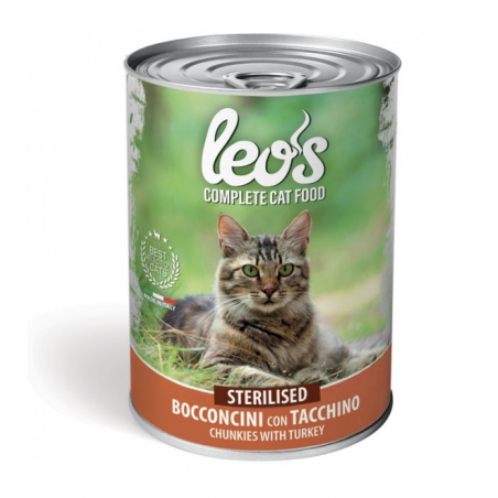 Leo's Cat Sterilised Bocconi Tacchino 415 gr.