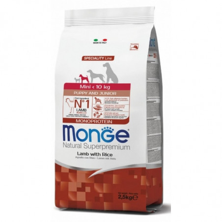 Monge Mini Puppy Agnello & riso 2,5 KG