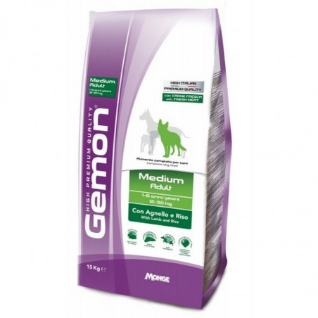 GEMON Medium adult con agnello e riso 15 KG