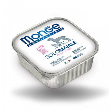 MONGE CANE MONOPROTEICO SOLO MAIALE DA 150 GR IN VASCHETTA