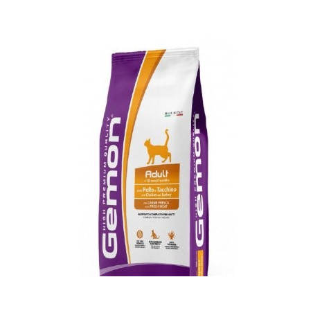 GEMON CAT ADULT POLLO E TACCHINO 2 KG